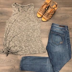 Market & Spruce Marled Knit Racerback Tank